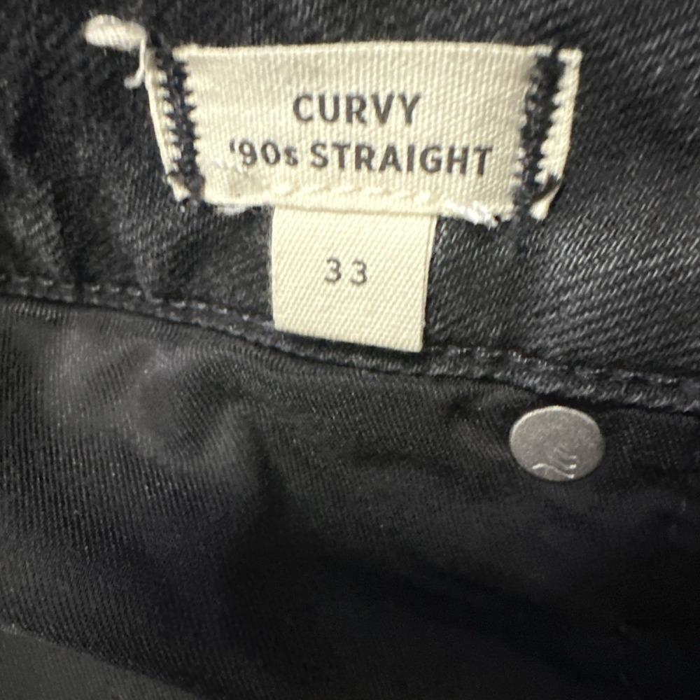 MADEWELL The Curvy '90s Straight Jeans Women's Size 33 Belmere Wash - Picture 4 of 12